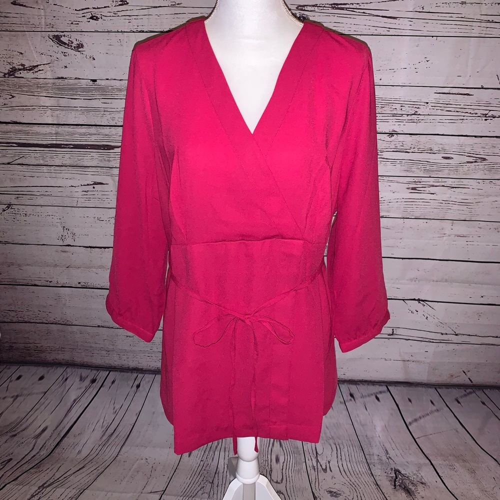 NWT Motherhood Maternity Pink Top size L Large